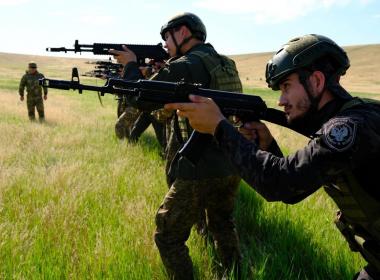 На полигоне под Элистой завершились практические занятия в формате военно-полевого мероприятия.